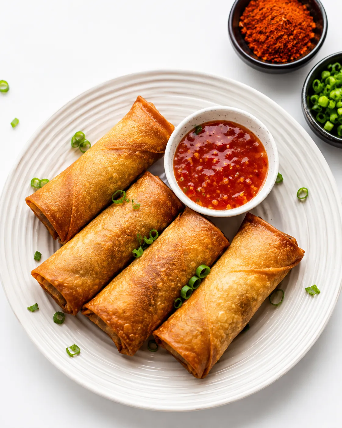 Veggie spring rolls at Sushi Maru in Winnipeg, MB