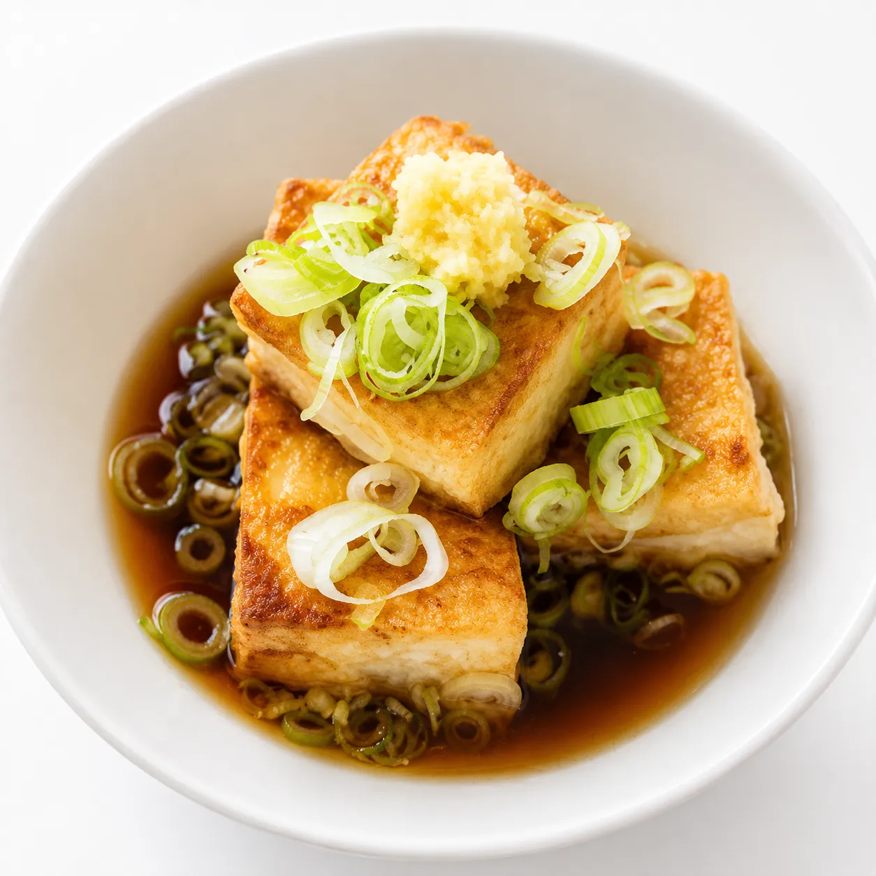 Agedashi tofu in savoury broth at Sushi Maru in Winnipeg, MB