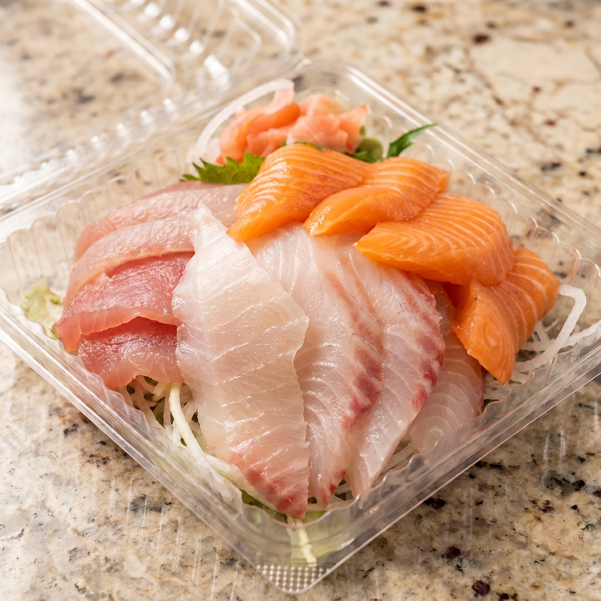 Fresh assorted sashimi platter at Sushi Maru in Winnipeg, MB