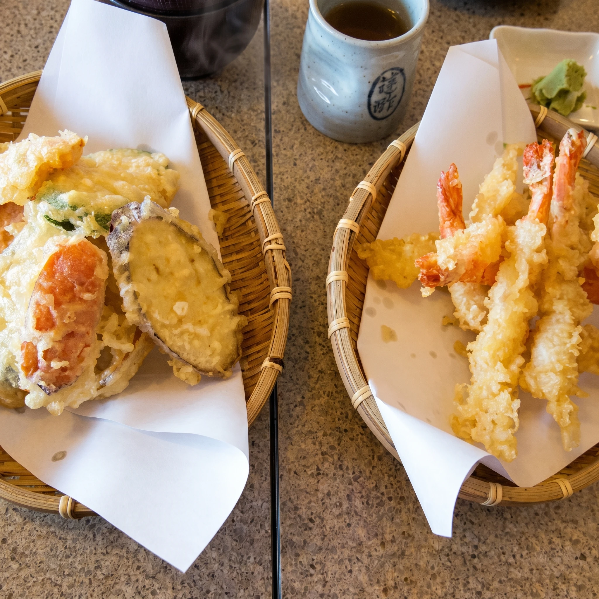 Crispy yam tempura at Sushi Maru in Winnipeg, MB